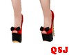 Shoes-Red/Black/Gold