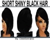 SHORT SHINY BLACK HAIR