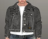 Guys Black Jeans Jacket