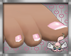 Pink toe nails