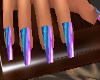 Rainbow Chome Nails
