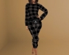 Black PJs Plaid Full (F)