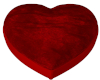 Red Poseless Heart Bed