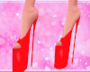 🫦 red latex heels