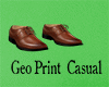 Geo Print Brown Lines