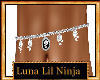 White Rose Belly Chain