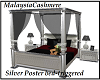 silver poster bed