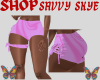 A Pink Swirl Silk Shorts