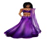 Purple evening dress