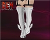 Silver White Bat Boots