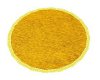Simple Yellow Round Rug