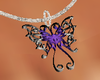 silver/purple butterflys