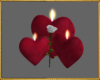 heart candles rose der