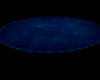 alfombra azul redonda