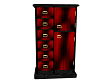 Dresser Black with Red