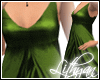 Skinny dress, green silk