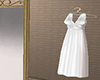 Brides* dress on hanger