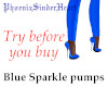Blue Sparkle Pumps