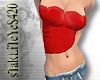Red Hearts Tube Top