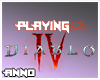 Playing Diablo IV.