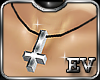 EV Invert Cross Necklace