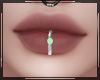 + Lip Piercing Green V:2
