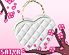 Heart Handbag White