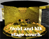 Gold Couch and Stage