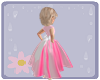 Girls Pink Bow Dress