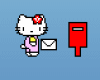 kitty with mail