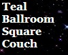 V Teal Ballroom Couch Sq