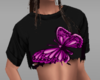 purple butterfly tee