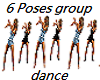 Disco Group Dance 6 pose