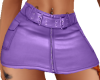DTC Purple Leather Skirt