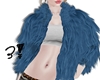 3! Blue Fur Coat