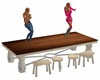 country dance table