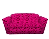 pink and black couch