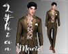 LM Sam Floral Suit Brown
