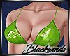 Green Latex Bikini Top