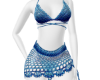 Blue Crochet Kini -M
