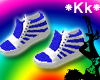 *Kk* w-blue shoes