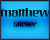 matthew sticker