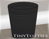 T. Black Trash Can Small