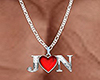 J ❤ N Necklace SILVER