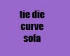 tie-die curve sofa