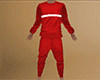  DRV Red Full Pajamas / Jogging Outfit (M)