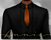 Black Suit Copper Tie +