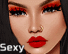 Red Eyeliner & Lipstick