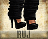 [RuJ] Rose Black Shoes W