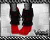 V| B/R Fringe Boots
